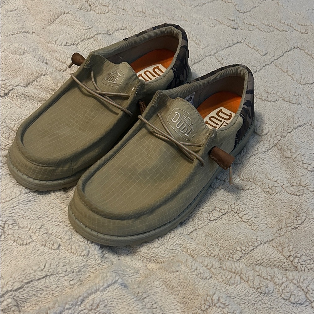 Hey Dude Men's Loafers - Khaki and Brown